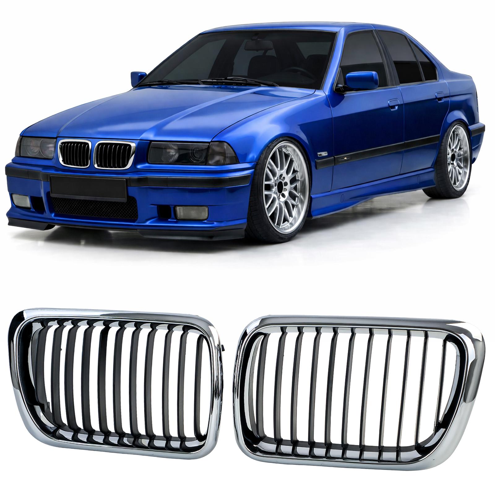 Njurar sportutförande svart/krom till BMW 3-Serie E36 Facelift 1996-2000