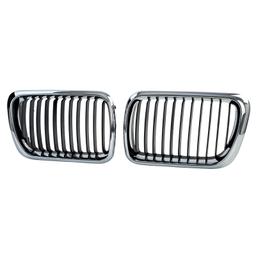 Njurar sportutförande svart/krom till BMW 3-Serie E36 Facelift 1996-2000 - 2
