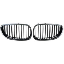 Njurar sportutförande svart/krom till BMW 5-Serie E60 E61 2003-2010 - 3