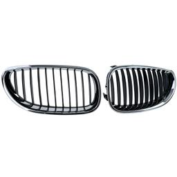 Njurar sportutförande svart/krom till BMW 5-Serie E60 E61 2003-2010 - 4