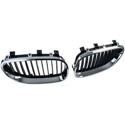 Njurar sportutförande svart/krom till BMW 5-Serie E60 E61 2003-2010 - 5