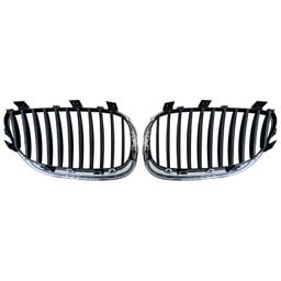 Njurar sportutförande svart/krom till BMW 5-Serie E60 E61 2003-2010 - 6