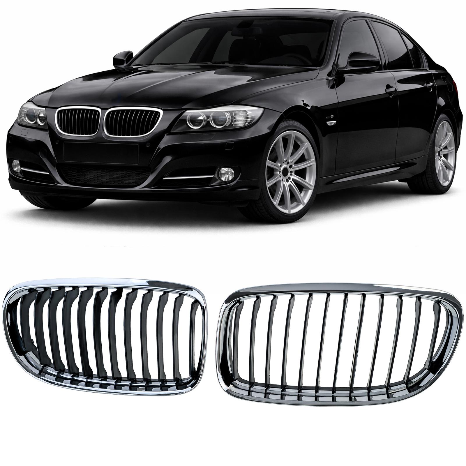 Njurar sportutförande svart/krom till BMW 3-Serie E90 E91 2008-2012