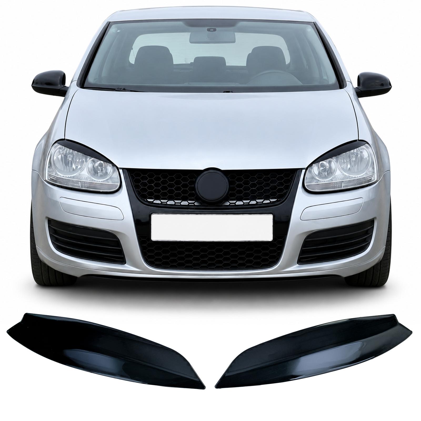 Strålkastare eyelids Bad Look svart Gloss som passar VW Golf 5 2003-2008