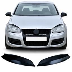 Strålkastare eyelids Bad Look svart Gloss som passar VW Golf 5 2003-2008