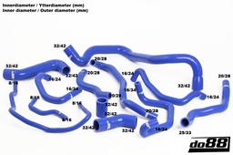 do88 Audi S3/TT Seat Cupra R 1.8T Kylarslangar Röd