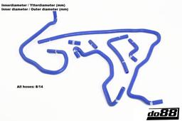 do88 Audi S3 1.8T 1999-2001 Vakuumslangar Röd