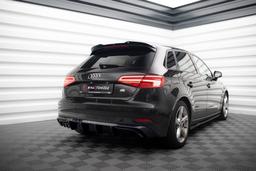 Maxton Design Diffusor Audi A3 Sportback 8V Facelift (version With Double Exhaust TIP)