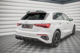 Maxton Design Diffusor Plus Exhaust Ends Imitation Audi A3 S-line Sportback 8Y