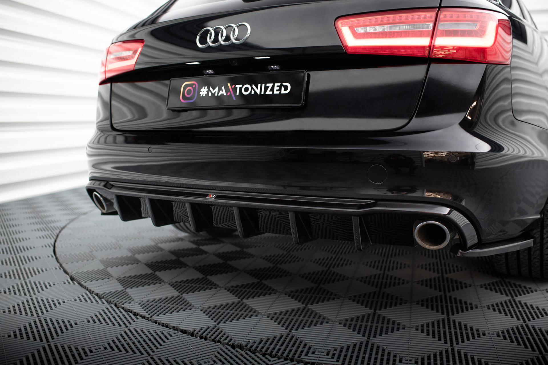 Maxton Design Diffuser Audi A6 Avant C7 (version With Single Exhausts ON Both Sides)