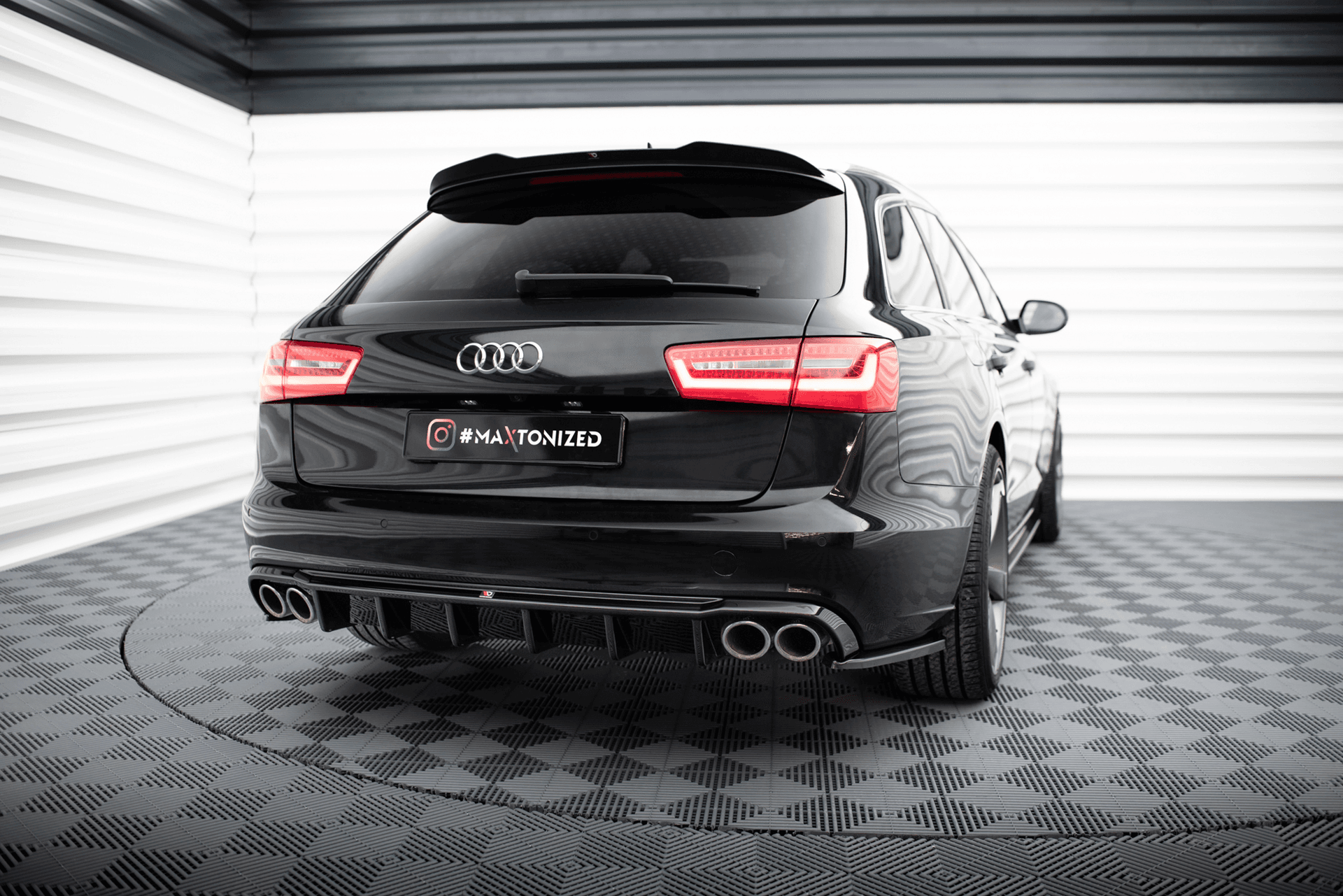 Maxton Design Diffuser Audi A6 Avant C7 (version With Dual Exhausts ON Both Sides)