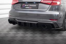 Maxton Design Diffuser Audi A3 S-line Sportback 8V Facelift (version With Single Exhausts ON Both Sides)