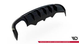 Maxton Design Diffuser Version with dual exhaust tips on one side Audi A5 S-line Sportback 8T