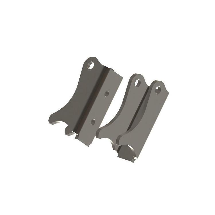 Främre axelfästen för stötdämpare, par Barnes 4WD för Jeep Wrangler JK 2-dörrars 2007-2018 m.fl.
