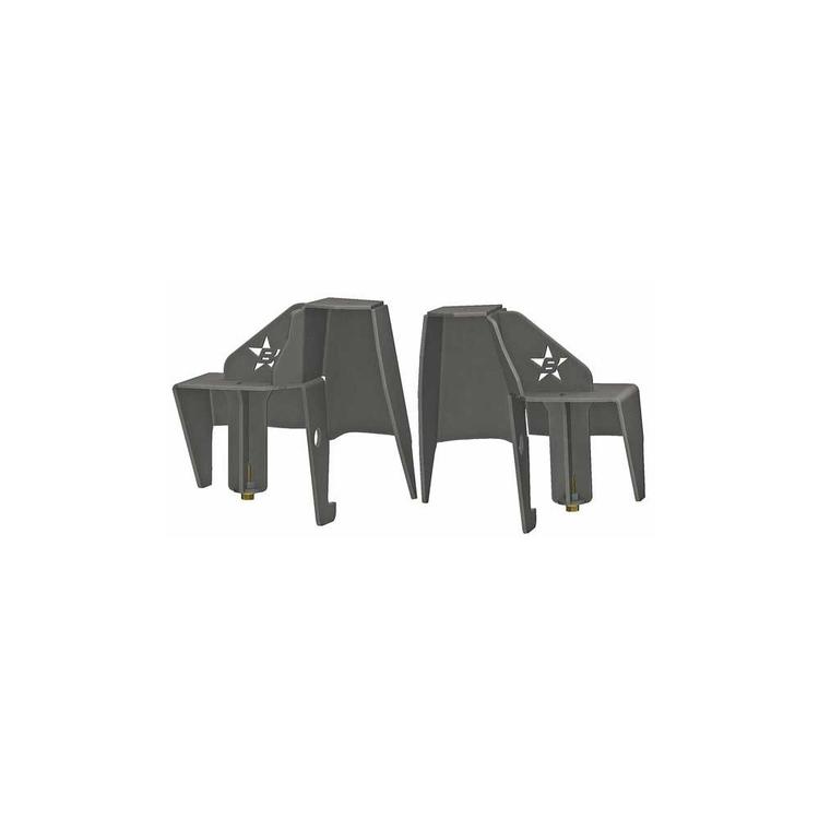 Fjäder- och stötdämparfästen för ram Barnes 4WD för Jeep Wrangler TJ 1997-2006 m.fl.