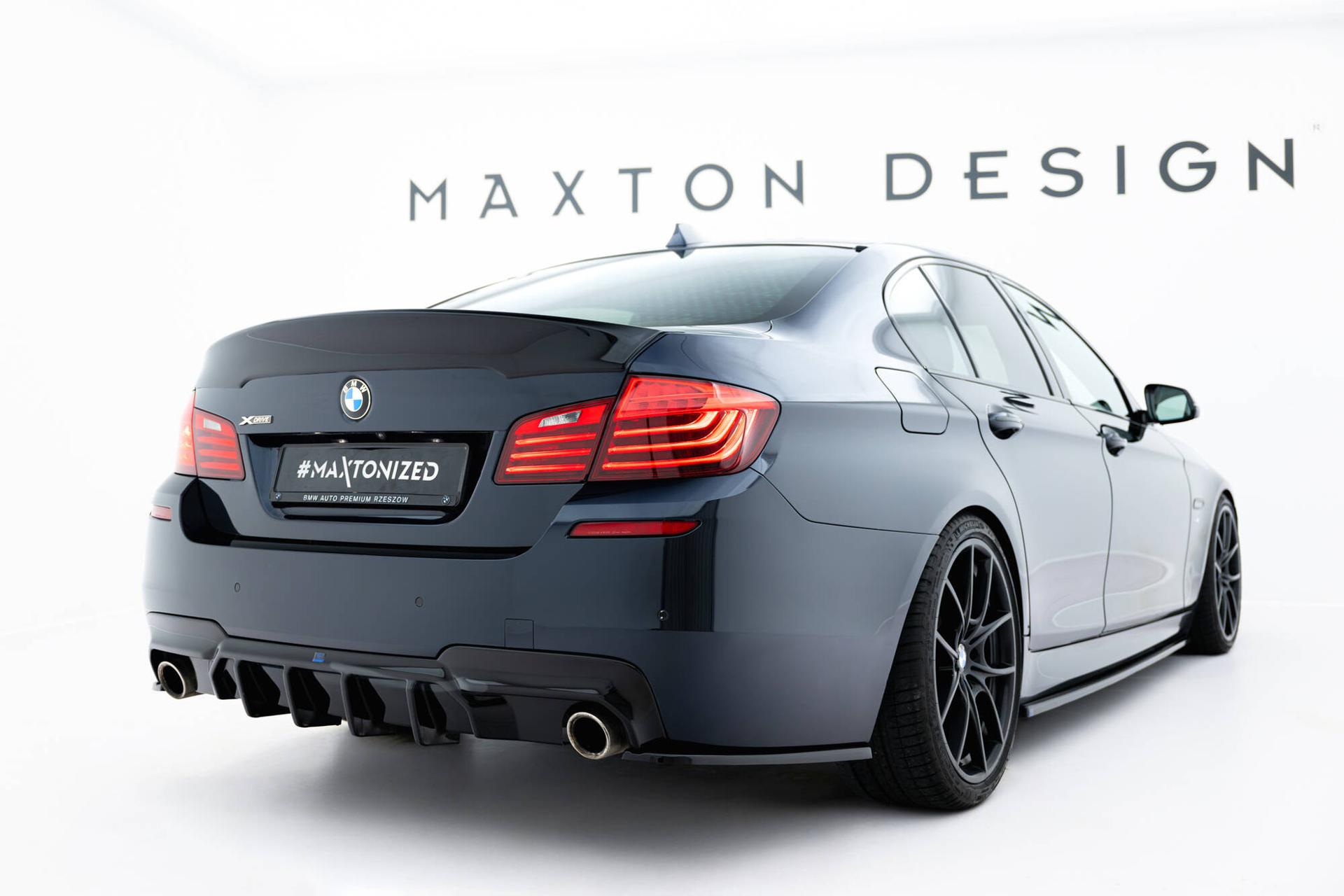 Maxton Design Diffuser V.2 BMW 5-serie M-pack F10 / F11 (version With TWO Single Exhausts)