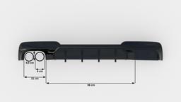 Maxton Design Diffuser V.2 BMW 5-serie M-pack F10 / F11 (version With Double Exhaust ON ONE Side)