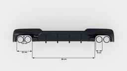Maxton Design Diffuusori V.2 BMW 5-serie M-pack F10 / F11 (version With TWO Double Exhausts)