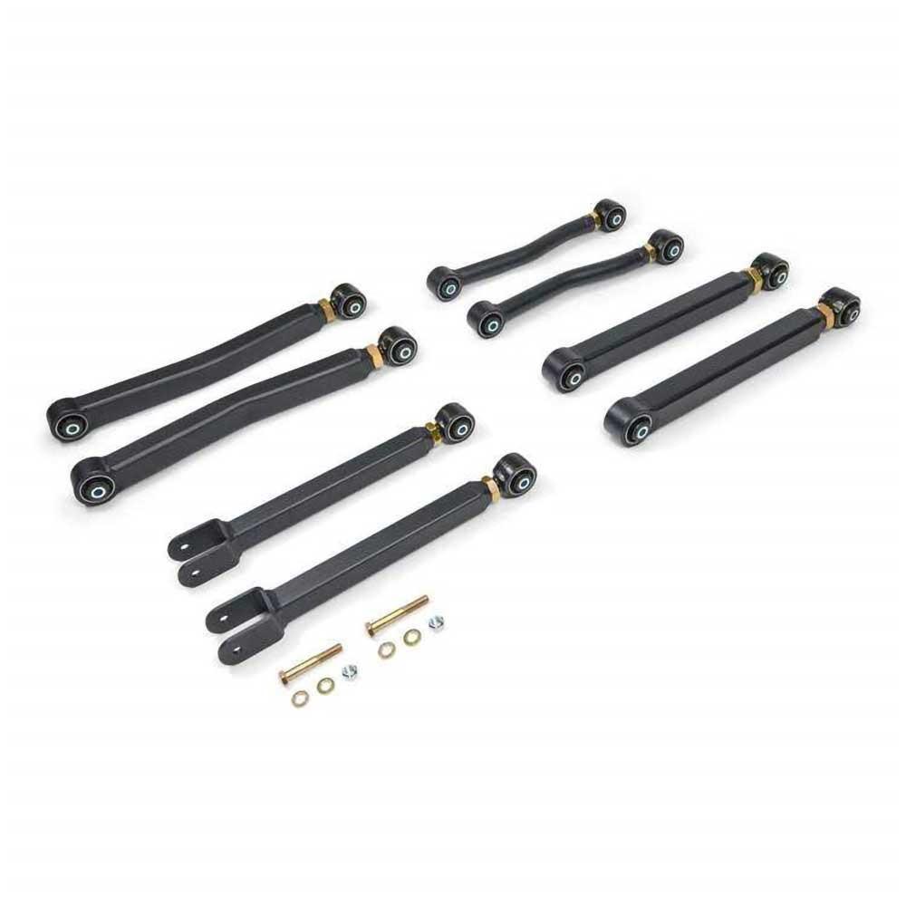 Justerbar kort länkarmssats Clayton Overland+ för höjning 0-5" för Jeep Wrangler JK 2-dörrars 2007-2018 m.fl.
