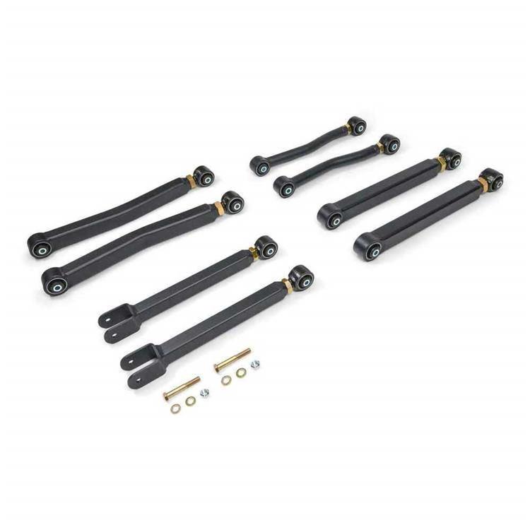 Justerbar kort länkarmssats Clayton Overland+ för höjning 0-5" för Jeep Wrangler JK 2-dörrars 2007-2018 m.fl.
