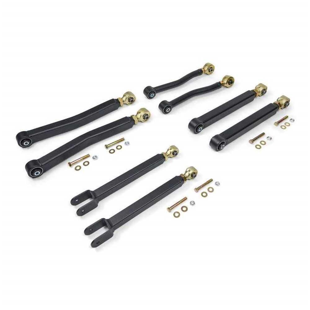Justerbar kort länkarmssats Clayton Premium för höjning 0-6,5" för Jeep Wrangler JK 2-dörrars 2007-2018 m.fl.