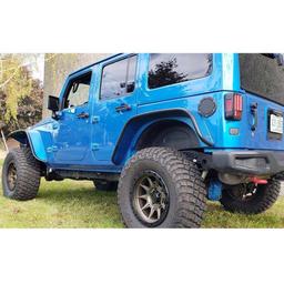 Justerbar kort länkarmssats Clayton Premium för höjning 0-6,5" för Jeep Wrangler JK 2-dörrars 2007-2018 m.fl. - 4