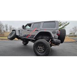 Bakre stötdämparfäste med länkarmsskydd Clayton Offroad för Jeep Wrangler JL 2-dörrars 2018- m.fl. - 3