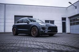 Concaver CVR1 Bronze alloy wheel mounted on car in an atmospheric setting