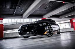 Concaver CVR1 Grey alloy wheel mounted on car in an atmospheric setting