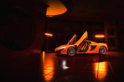 Concaver CVR1 Silver alloy wheel mounted on car in an atmospheric setting