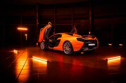 Concaver CVR1 Silver alloy wheel mounted on car in an atmospheric setting