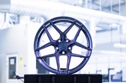 Concaver CVR2 Custom alloy wheel mounted on car in an atmospheric setting