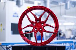 Concaver CVR3 Custom alloy wheel mounted on car in an atmospheric setting