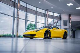 Concaver CVR3 Black alloy wheel mounted on car in an atmospheric setting