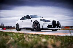 Concaver CVR3 Grey alloy wheel mounted on car in an atmospheric setting