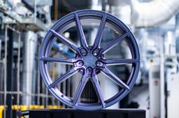 Concaver CVR4 Custom alloy wheel mounted on car in an atmospheric setting