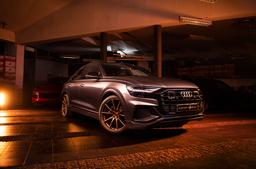 Concaver CVR4 Bronze alloy wheel mounted on car in an atmospheric setting