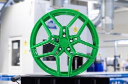 Concaver CVR5 Custom alloy wheel mounted on car in an atmospheric setting