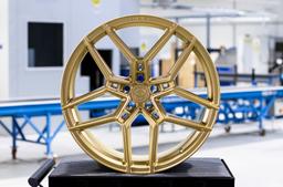 Concaver CVR5 Custom alloy wheel mounted on car in an atmospheric setting