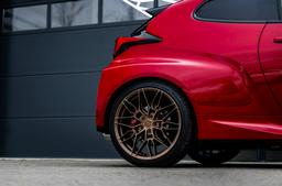 Concaver CVR6 Bronze alloy wheel mounted on car in an atmospheric setting