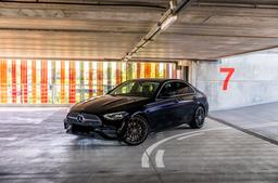 Concaver CVR7 Grey alloy wheel mounted on car in an atmospheric setting