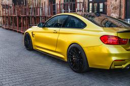 Concaver CVR7 Black alloy wheel mounted on car in an atmospheric setting