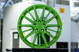 Concaver CVR7 Custom alloy wheel mounted on car in an atmospheric setting