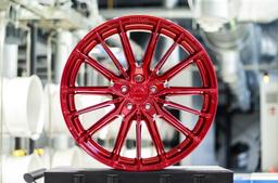 Concaver CVR7 Custom alloy wheel mounted on car in an atmospheric setting