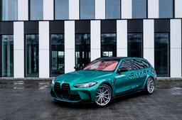 Concaver CVR8 Silver alloy wheel mounted on car in an atmospheric setting