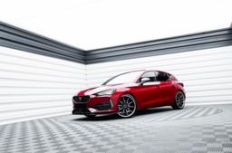 Concaver CVR8 Black alloy wheel mounted on car in an atmospheric setting