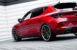 Concaver CVR8 Black alloy wheel mounted on car in an atmospheric setting