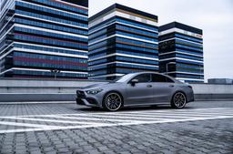Concaver CVR8 Black alloy wheel mounted on car in an atmospheric setting