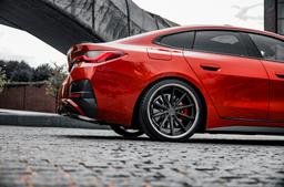 Concaver CVR8 Grey alloy wheel mounted on car in an atmospheric setting