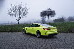 Concaver CVR9 Grey alloy wheel mounted on car in an atmospheric setting